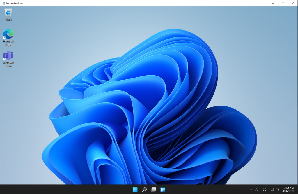 Windows 11 Previewのデスクトップ画面